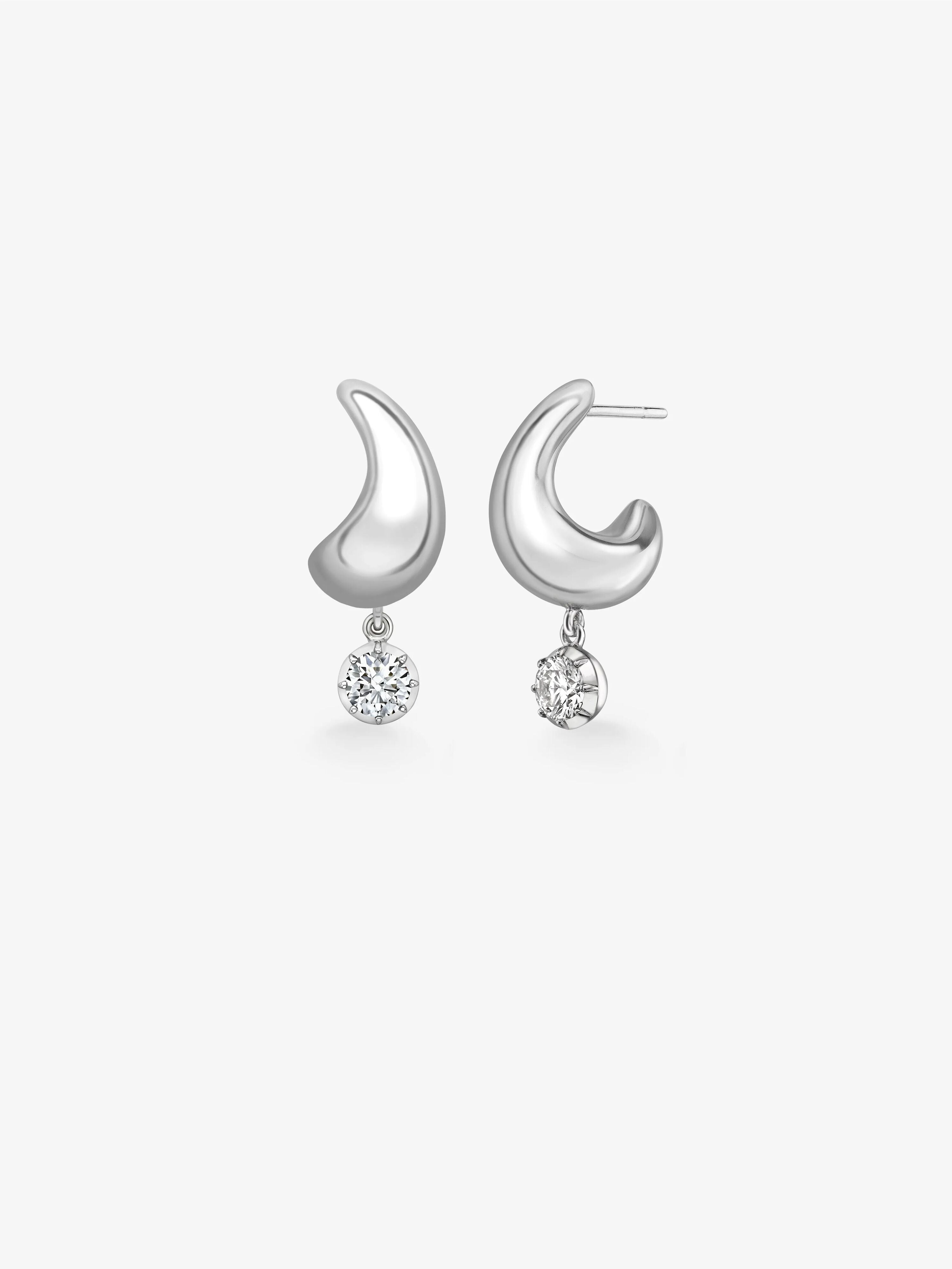 Rush Hour 'Til Late White Gold 0.30ct Diamond Earrings