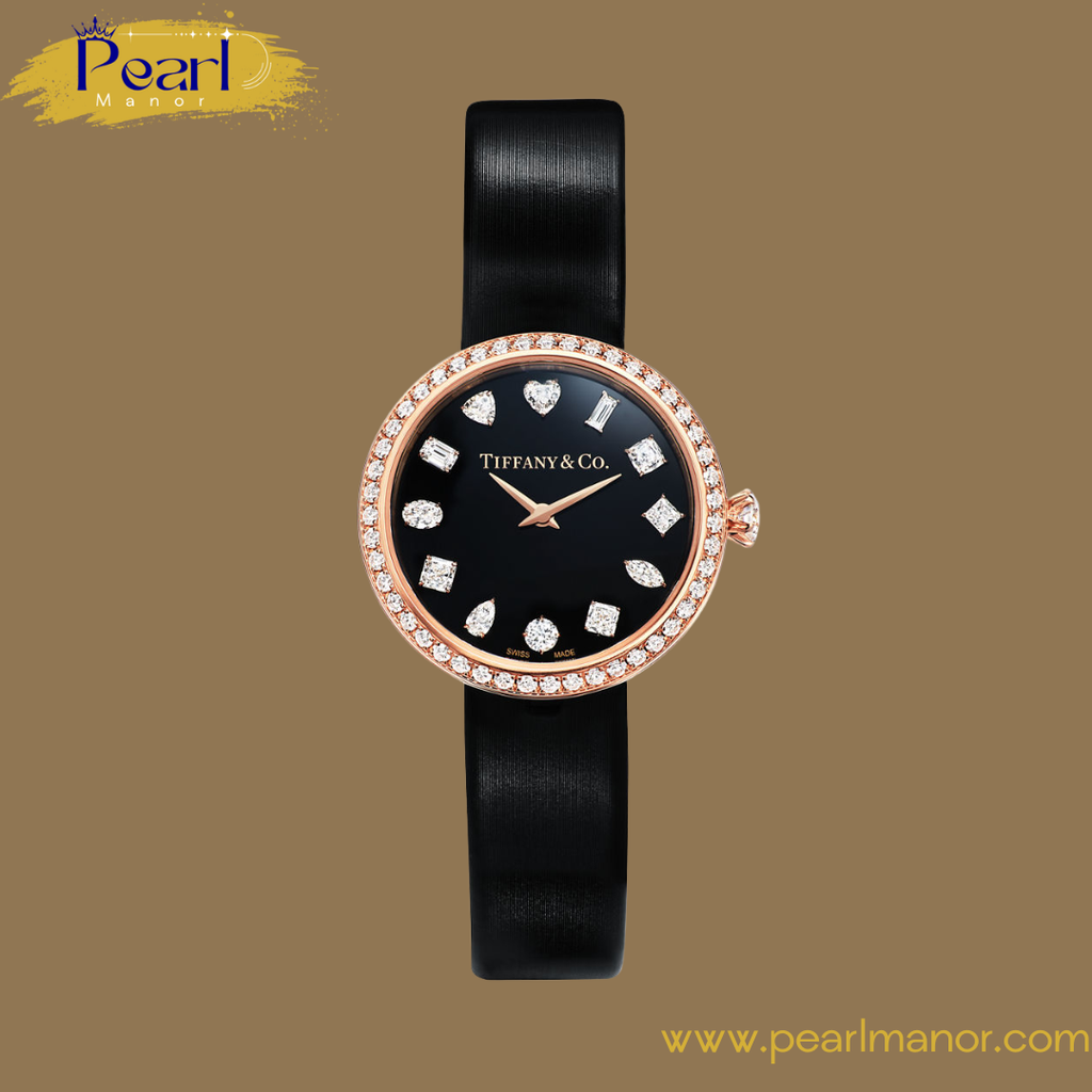 28 mm Round Watch in Rose Gold with Diamonds