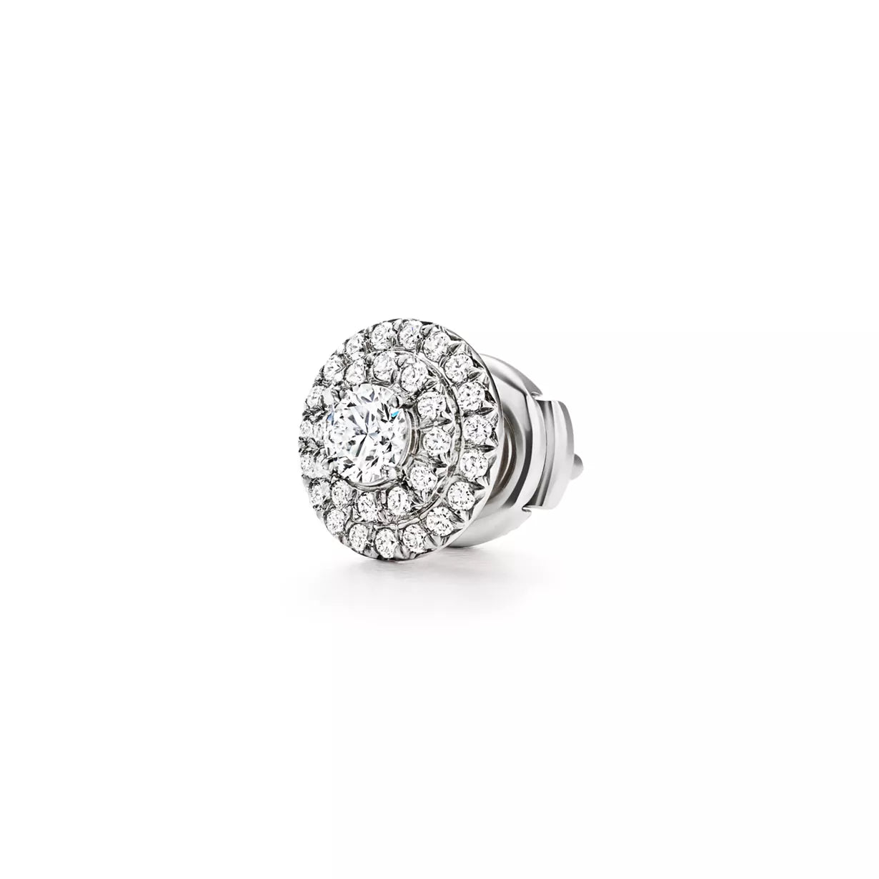 Earrings in Platinum with Diamonds