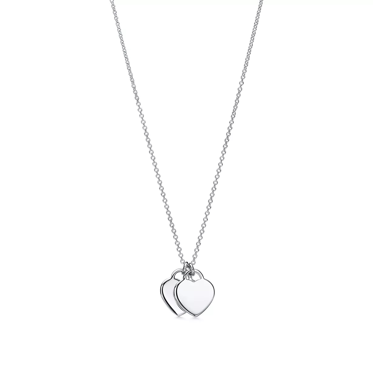 Tiffany Blue® Double Heart Tag Pendant in Silver