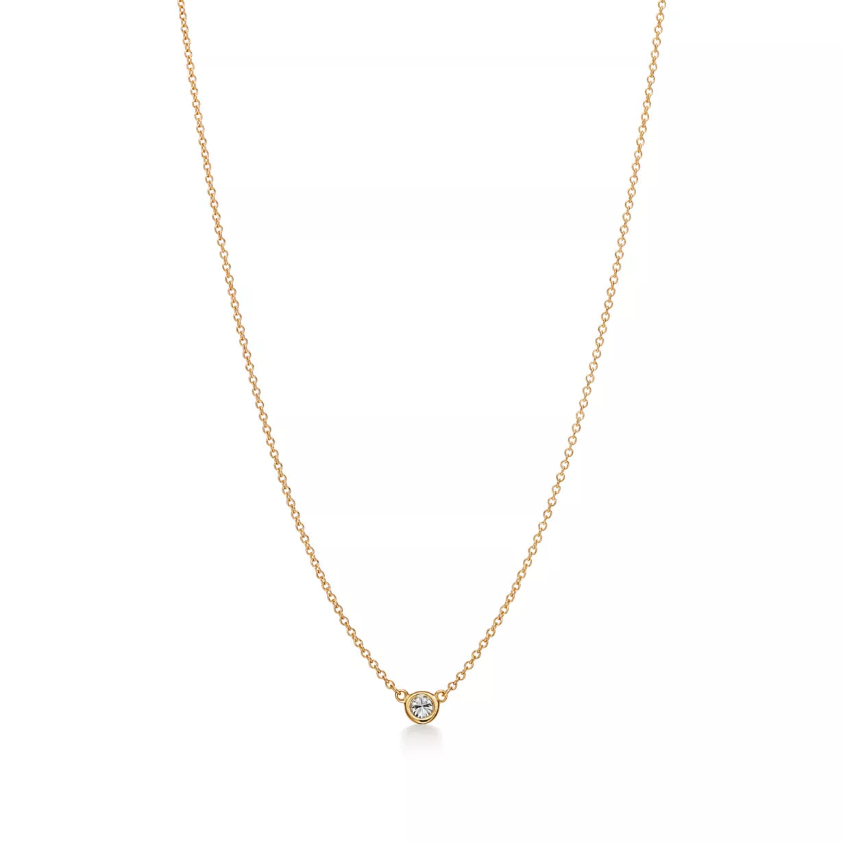 Diamonds by the Yard® Single Diamond Pendant in Yellow Gold
