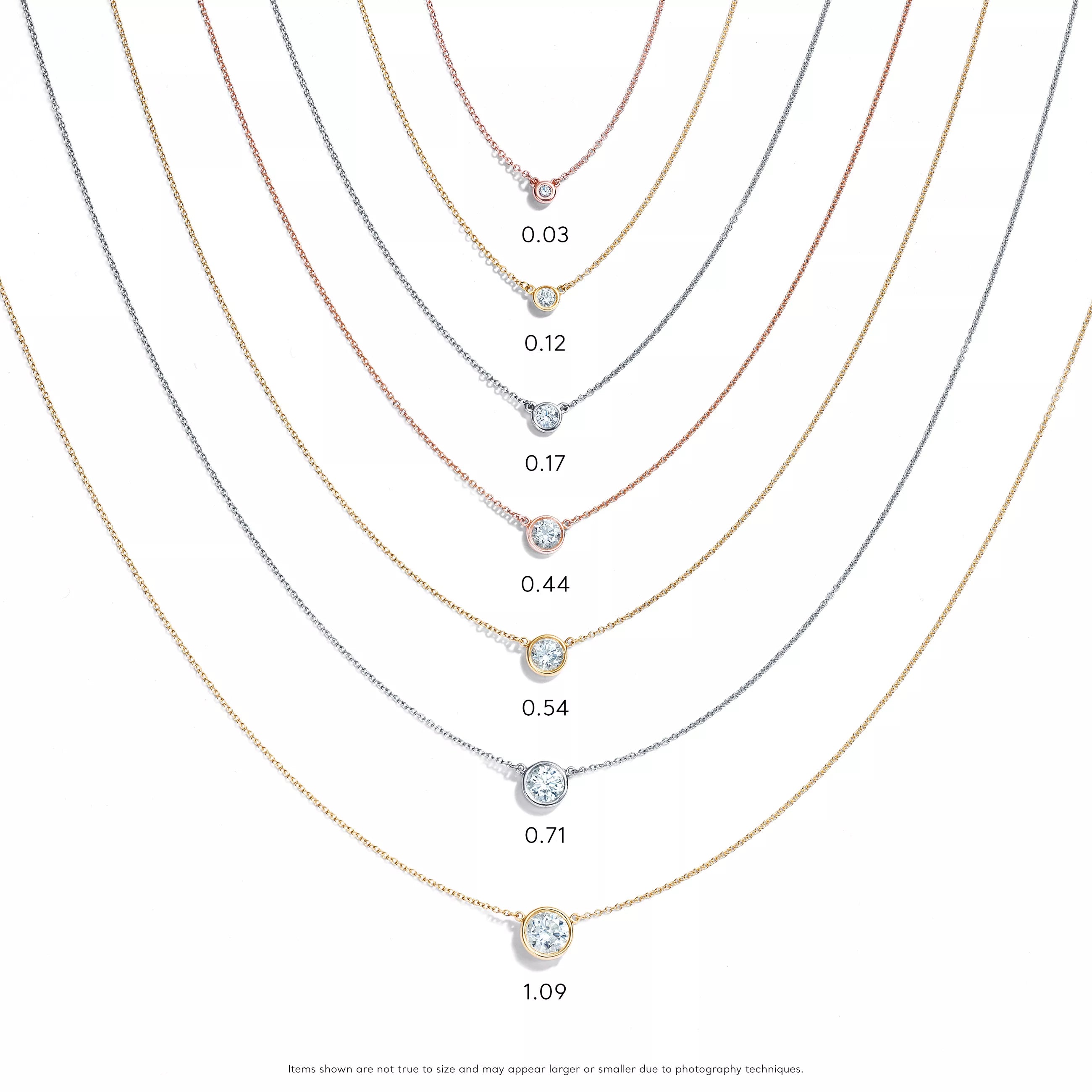 Diamonds by the Yard® Single Diamond Pendant in Yellow Gold