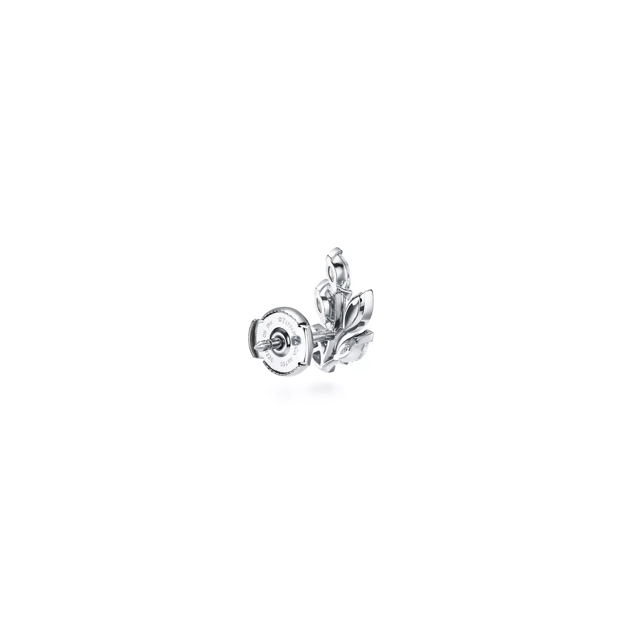 Diamond Vine Earrings in Platinum
