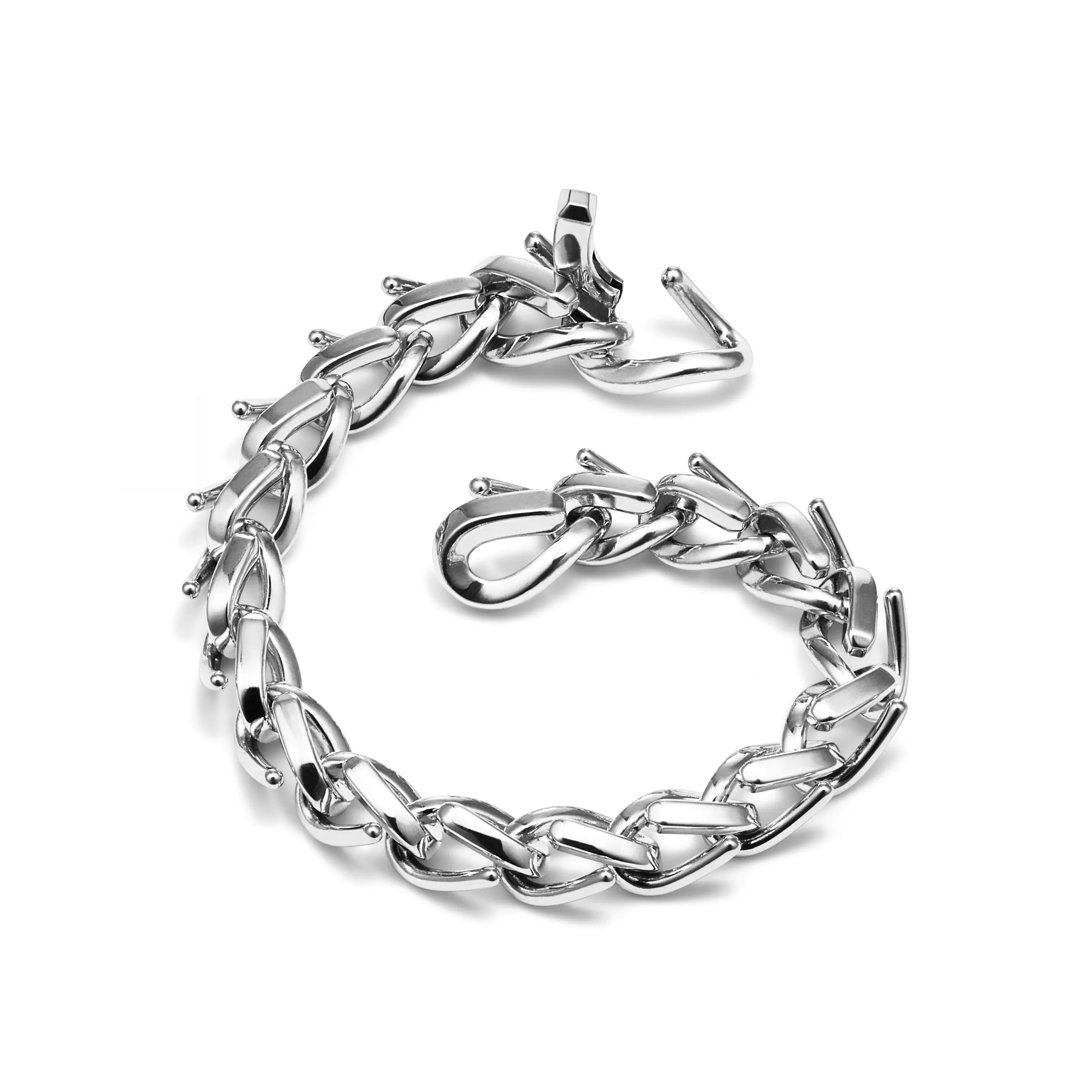 Medium Link Bracelet in High-polished Sterling Silver