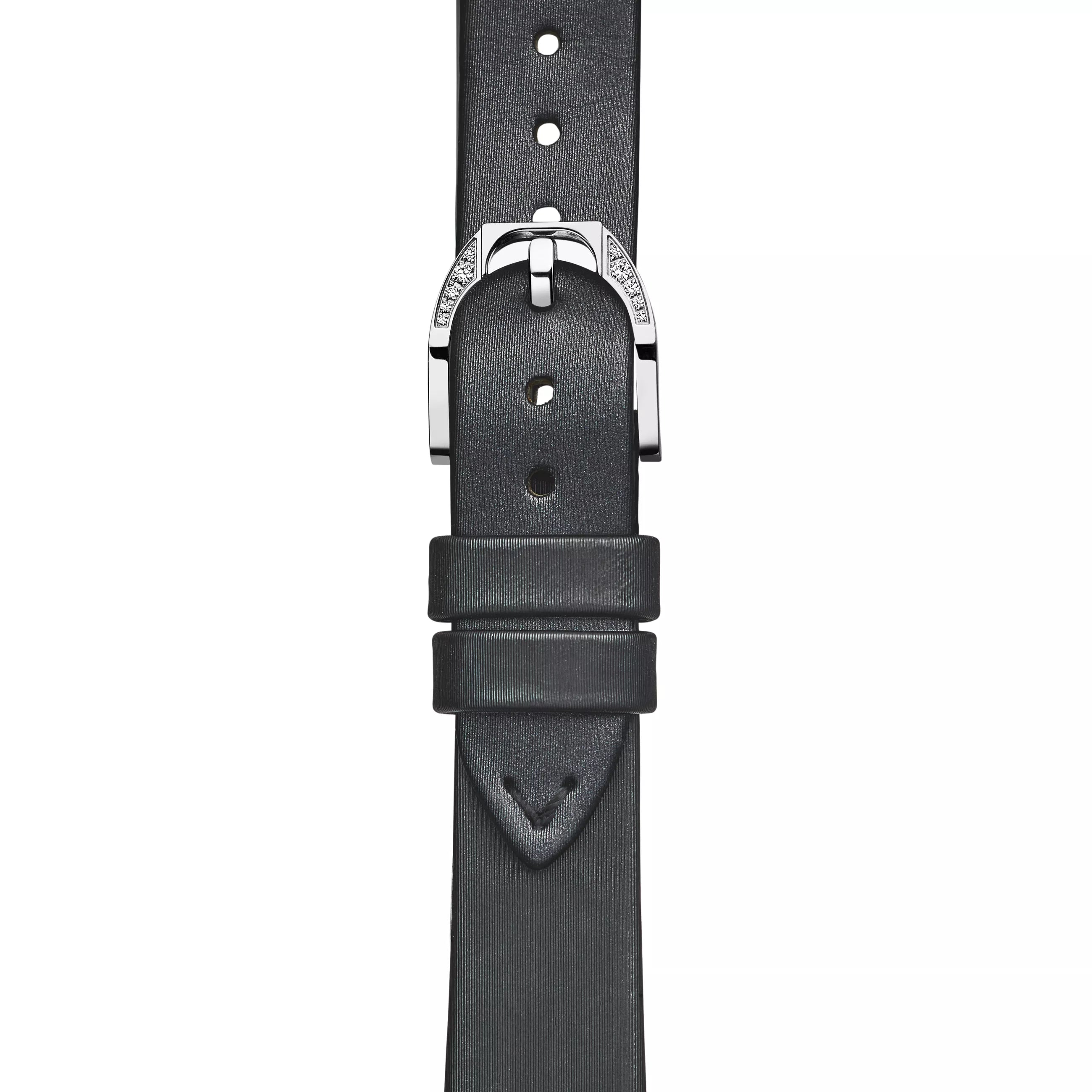 32 mm Round Watch in White Gold with Diamonds