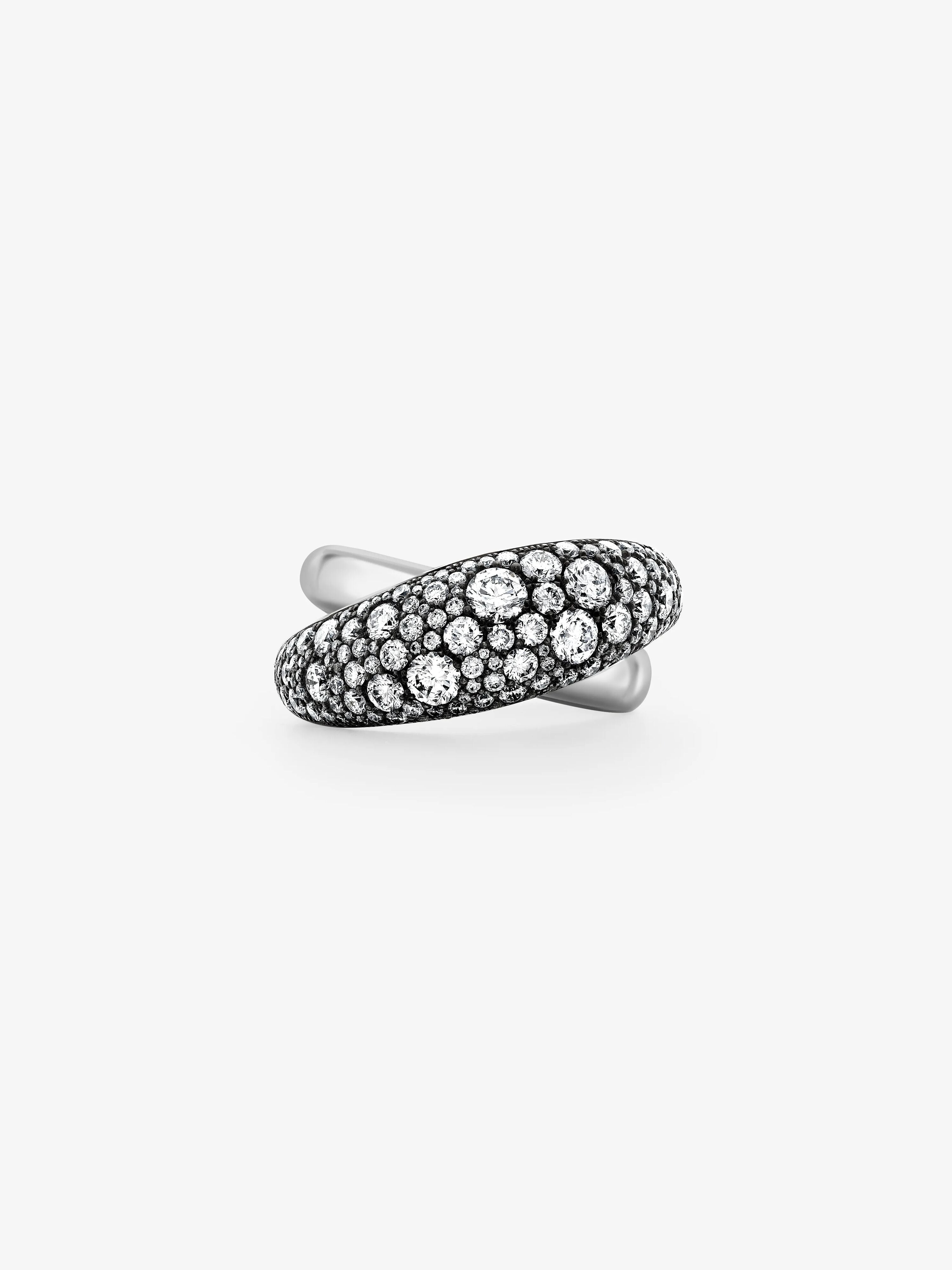 Rush Hour Diamond & White Gold Double Take Ring