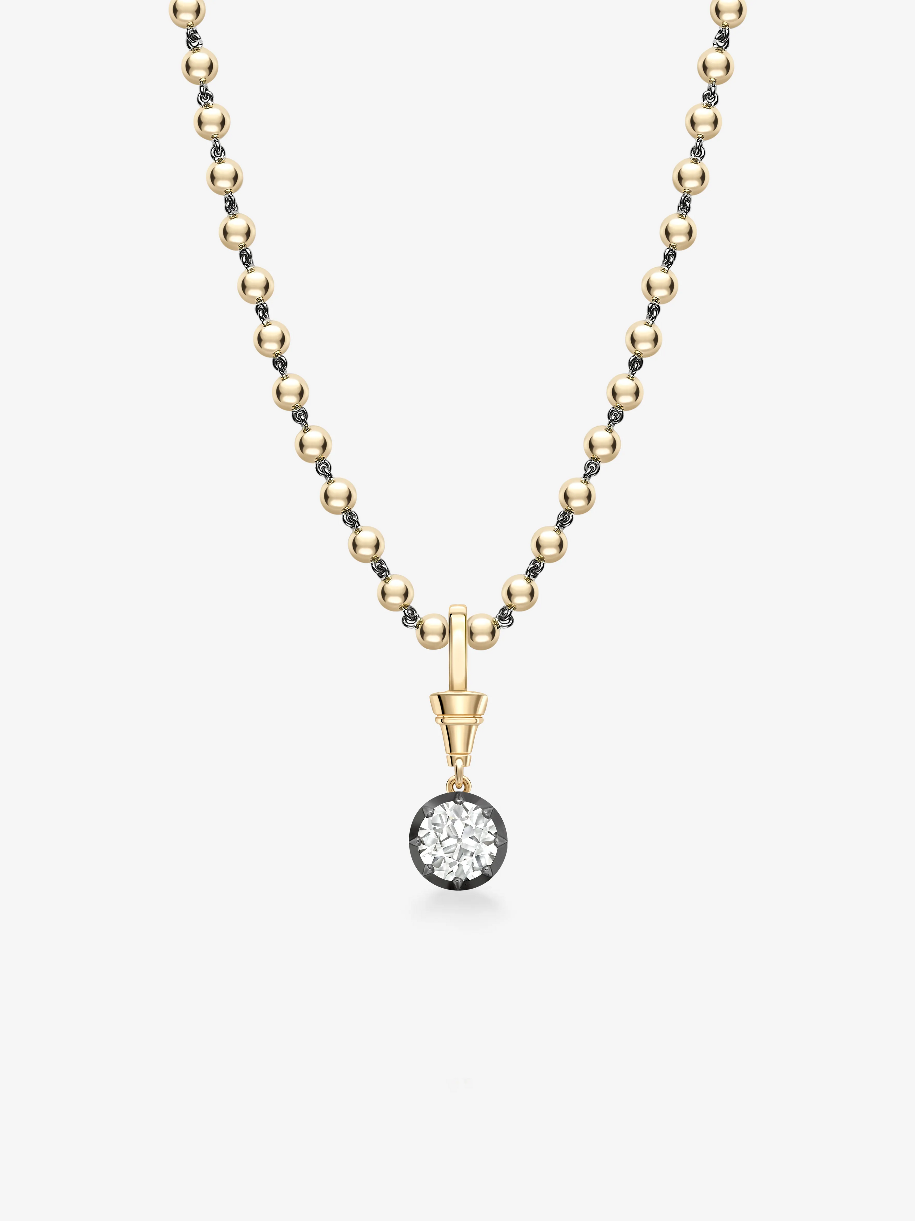 Ball n Chain 2.25ct Diamond Pendant
