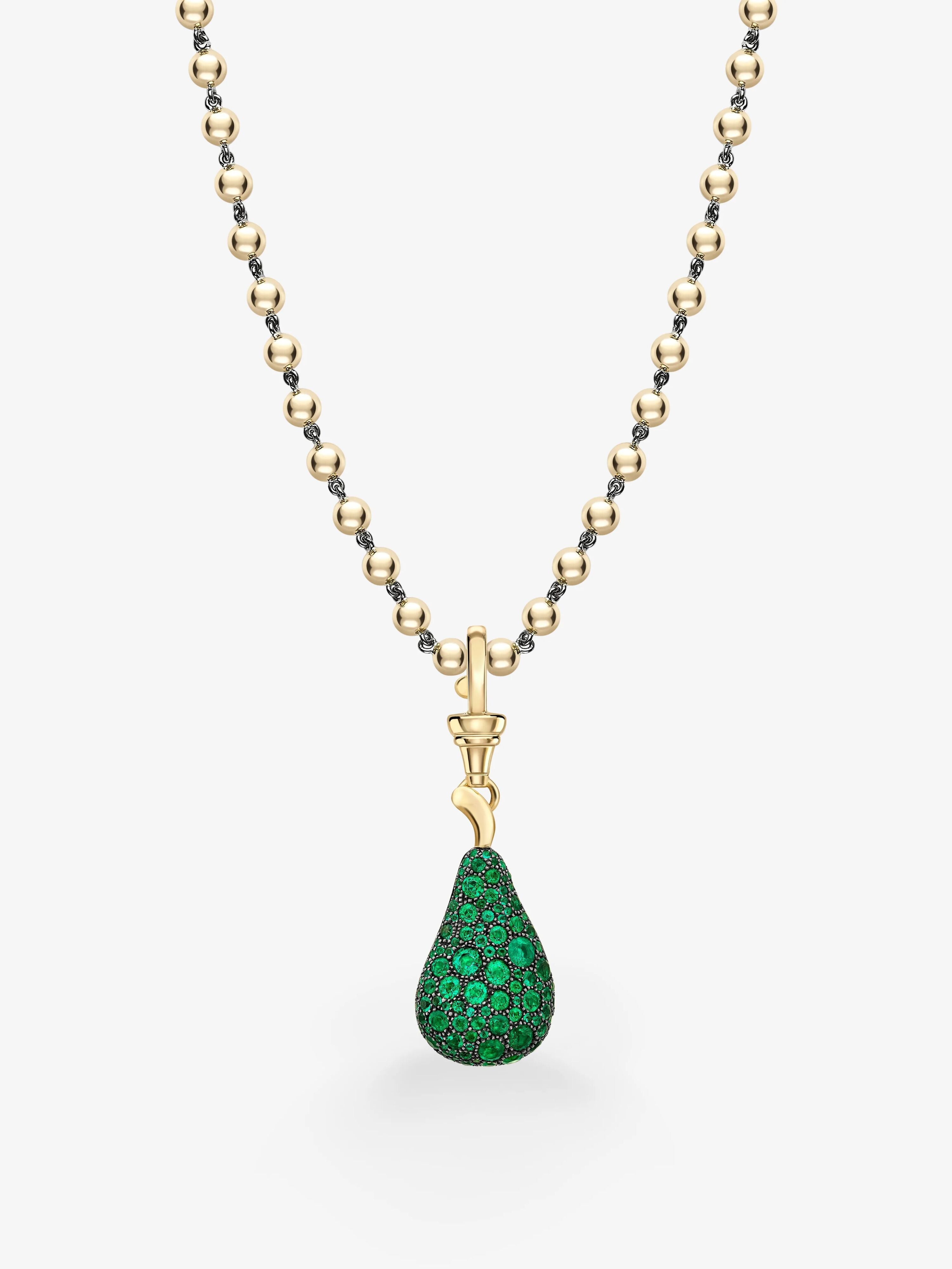 Fruit Salad Emerald Prickly Pear Pendant