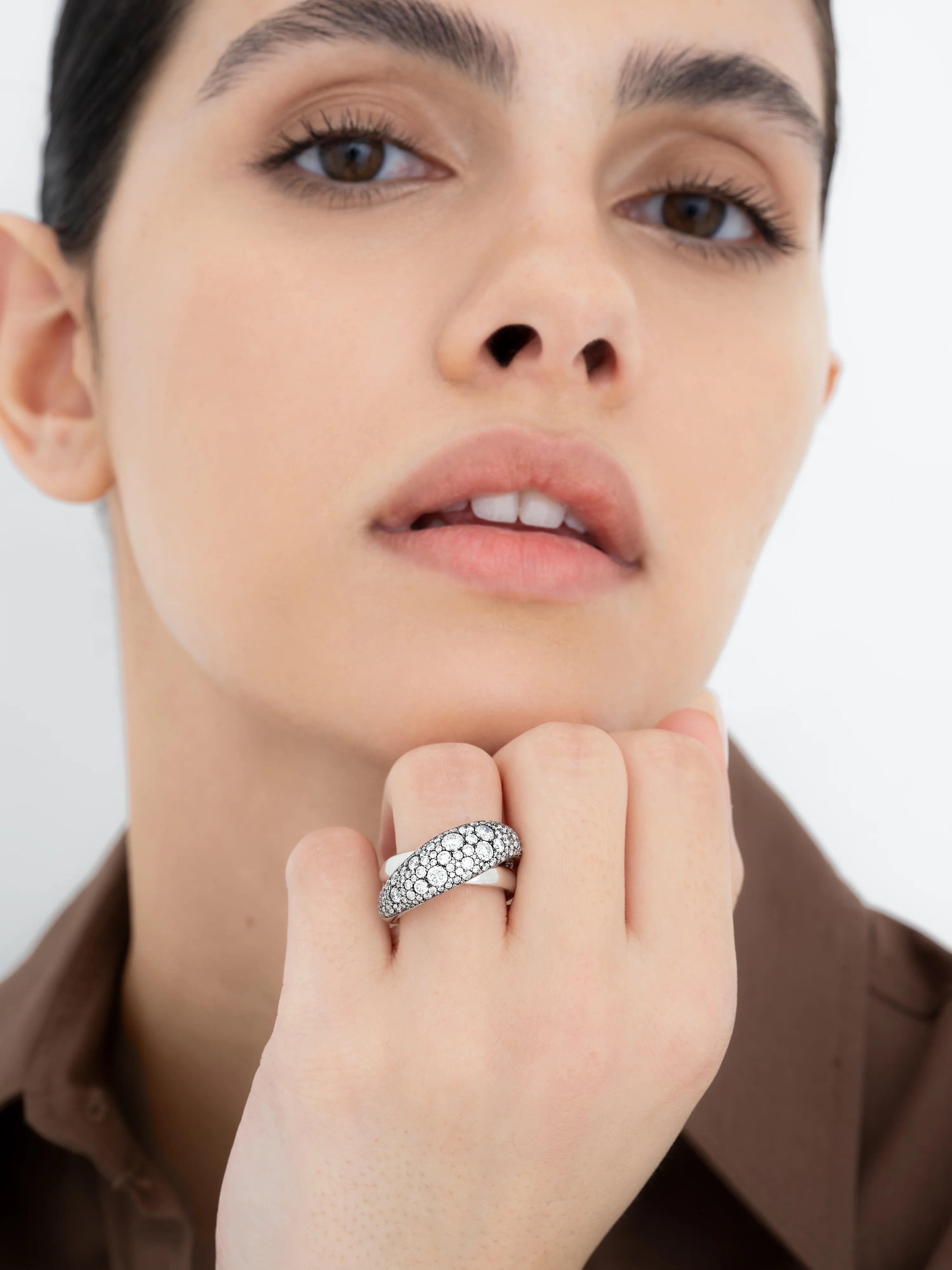Rush Hour Diamond & White Gold Double Take Ring