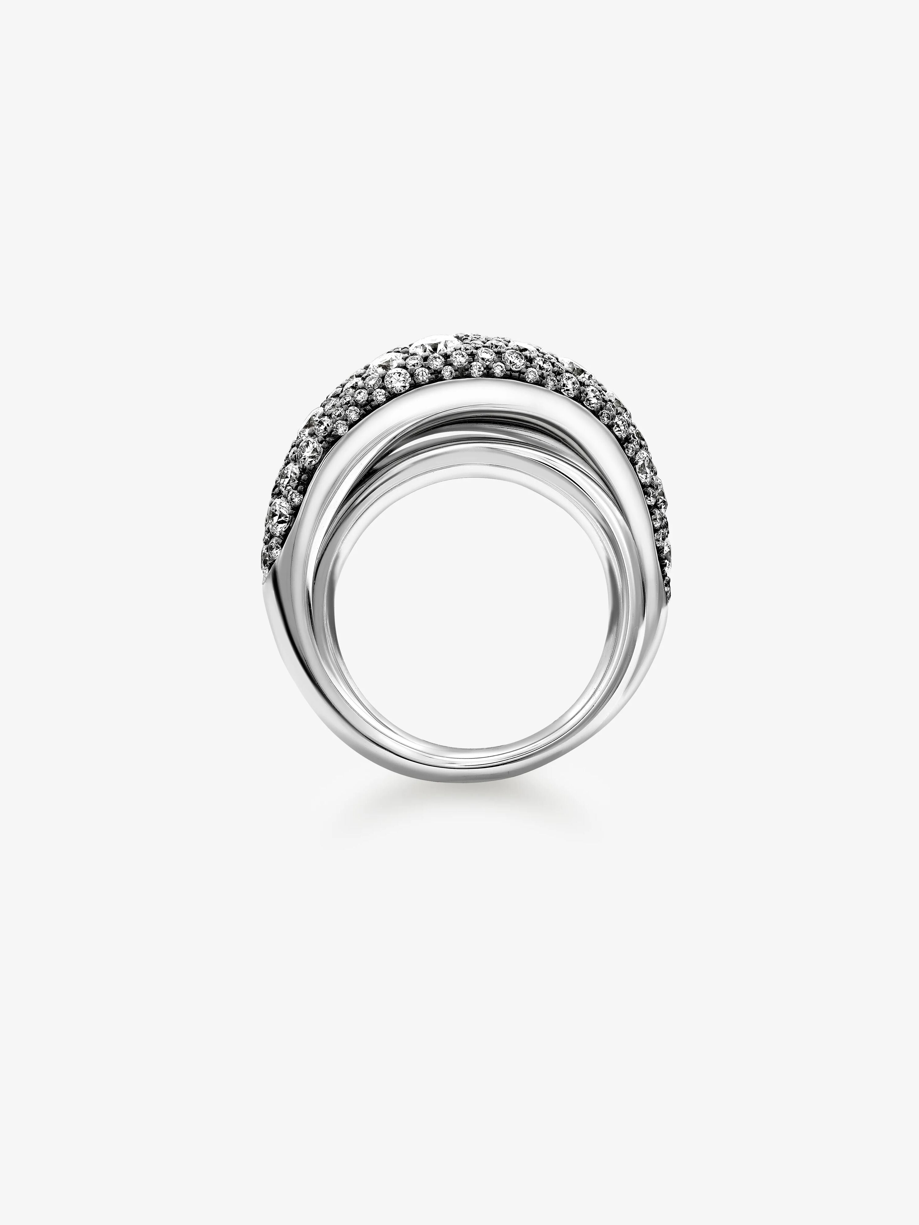 Rush Hour Diamond & White Gold Double Take Ring