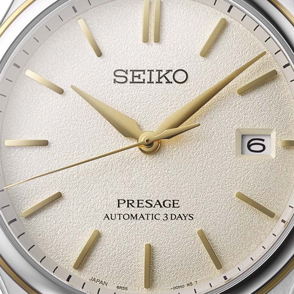 Seiko Presage Classic Automatic Steel Watch – Cream Silk Dial | 40mm