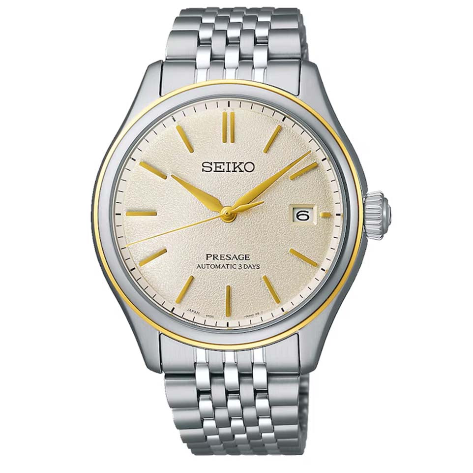 Seiko Presage Classic Automatic Steel Watch – Cream Silk Dial | 40mm
